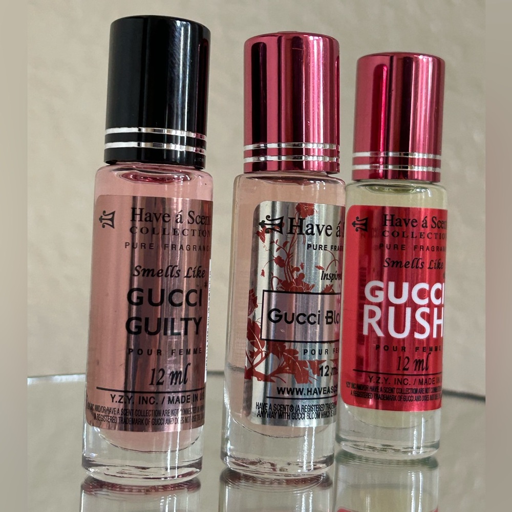 3 Piece Bundle Have a Scent Fragrance Collection Roll-on Bloom Guilty & Rush - Picture 2 of 10